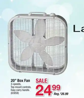 Ace Hardware Lasko 20 Box Fan offer