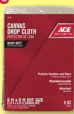 Ace Hardware Ace 6 ft. x 9 ft. Canvas Drop Cloths offer