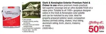 Ace Hardware Clark & Kensington Exterior Premium Paint & Primer in one offer