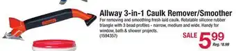 Ace Hardware Allway 3-in-1 Caulk Remover/ Smoother offer