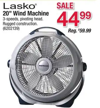 Ace Hardware Lasko 20 Wind Machine offer