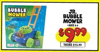 Ollie's BUBBLE JR. MOWER offer