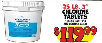 Ollie's 25 LB. 3 CHLORINE TABLETS offer