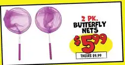 Ollie's 2 PK. BUTTERFLY NETS offer
