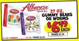 Ollie's GUMMY BEARS OR WORMS offer