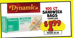 Ollie's 100 CT. SANDWICH BAGS offer
