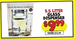Ollie's GLASS DISPENSER offer