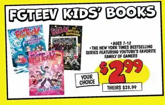 Ollie's FGTeeV KIDS BOOK offer