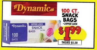 Ollie's 100 CT. SNACK BAGS offer
