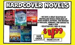 Ollie's HARDCOVER NOVELS offer
