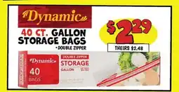 Ollie's GALLON STORAGE BAGS offer