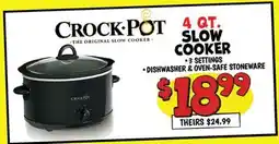 Ollie's 4 QT. SLOW COOKER offer