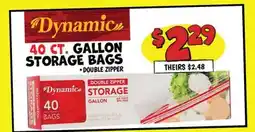 Ollie's 40 CT. GALLON STORAGE BAGS offer