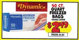 Ollie's QUART ZIPPER BAGS offer
