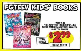 Ollie's FGTEEV KIDS' BOOKS offer