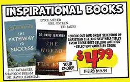 Ollie's INSPIRATIONAL BOOKS offer