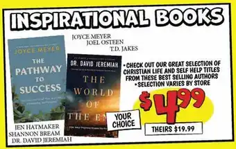 Ollie's INSPIRATIONAL BOOKS offer