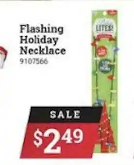 Ace Hardware Flashing Holiday Necklace offer