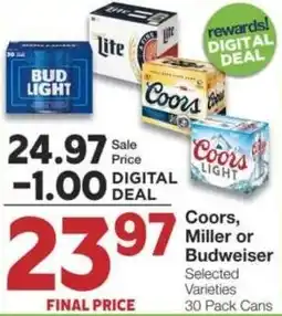 Market Street Coors, miller or budweiser offer