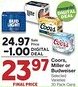 Market Street Coors, miller or budweiser offer
