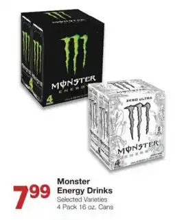 Market Street Monster energy drinks offer