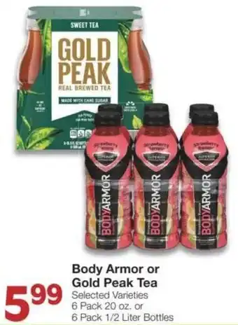 Market Street Body armor or gold peak tea offer