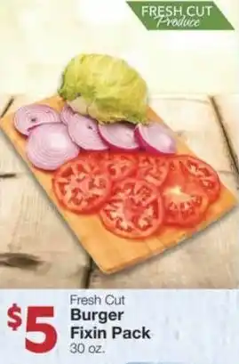 Market Street Fresh cut burger fixin pack offer