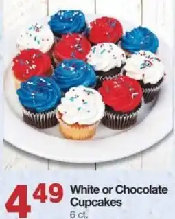 Market Street White or chocolate cupcakes offer