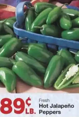 Market Street Fresh hot jalapeño peppers offer
