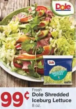 Market Street Fresh dole shredded iceburg lettuce offer
