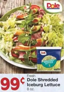 Market Street Fresh dole shredded iceburg lettuce offer