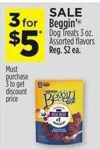 Dollar General Beggin Dog Treats offer