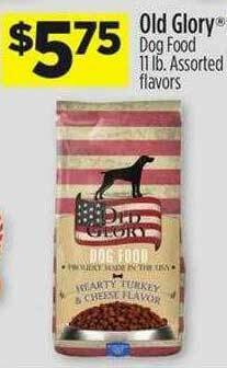 Dollar General Old Glory Dog Food offer