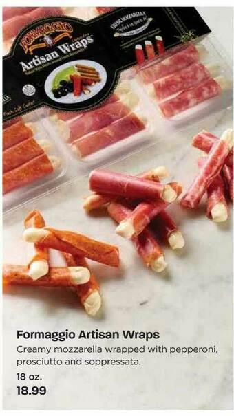 Hy-Vee Formaggio Artisan Wraps offer