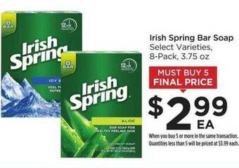 Food 4 Less Irish Spring Bar Soap offer