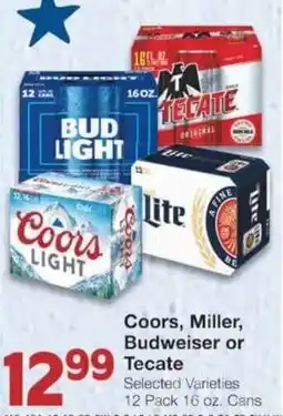 Market Street Coors, miller, budweiser or tecate offer