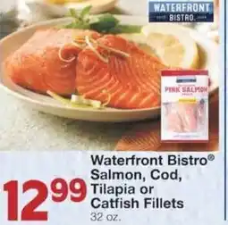 Market Street Waterfront bistro salmon, cod, tilapia or catfish fillets offer