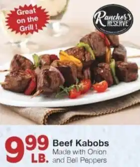 Market Street Beef kabobs offer
