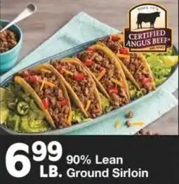 Market Street 90% Lean ground sirloin offer