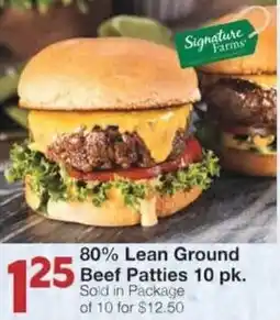 Market Street 80% Lean Ground Beef Patties offer