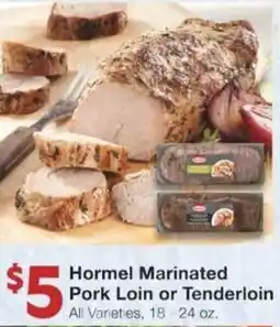 Market Street Hormel marinated pork loin or tenderloin offer