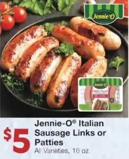 Market Street Jennie-O Italian Sausage Links or Patties offer