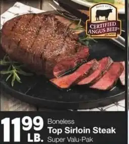 Market Street Boneless top sirloin steak offer
