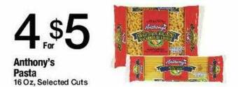 Jons International Anthony's Pasta 16 Oz offer
