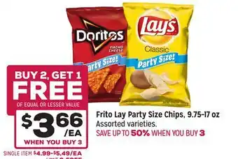 Grocery Outlet Frito Lay Party Size Chips offer