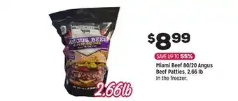 Grocery Outlet Miami Beef 80/20 Angus Beef Patties offer