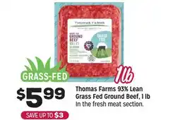 Grocery Outlet Thomas Farms 93% Lean Grass Fed Ground Beef, 1 lb offer