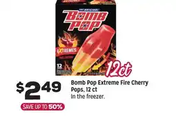 Grocery Outlet Bomb Pop Extreme Fire Cherry Pops, 12 ct offer