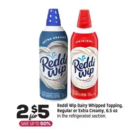 Grocery Outlet Reddi Wip Dairy Whipped Topping, Regular or Extra Creamy, 6.5 oz offer