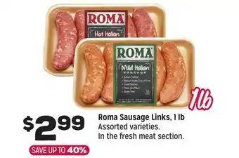 Grocery Outlet Roma Sausage Links offer